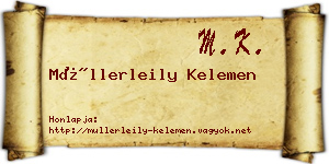 Müllerleily Kelemen névjegykártya